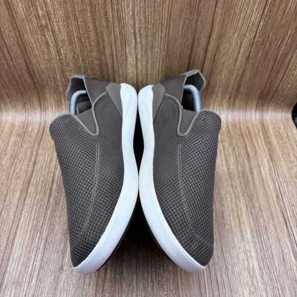 OLUKAI NOHEA PAE Mustang Knit Tan Khaki Men’s Size 13 Slip On Loafer Shoes - Picture 5 of 9